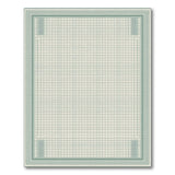 Teal Grid Graph Modern Area Rug