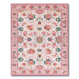 Blush Pink Floral Vintage No. 10 Area Rug