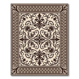 Beige and Neutral Ornate Traditional Persian Beige Area Rug