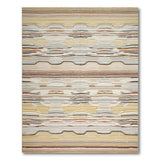 Wavy Striped Southwestern Area Rug