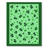 Whimsical Shamrock Green Area Rug