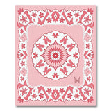 Pink Cherry Blossom Lace Floral Rug