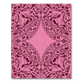 Ornate Pink Paisley Floral Area Rug