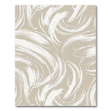 Beige Abstract Brushstroke Area Rug