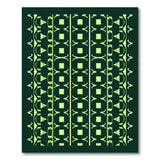 Abstract Green Geometric Modern Area Rug