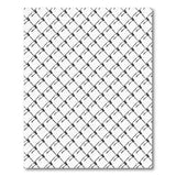 Black White Chain Link Fence Geometric Rug