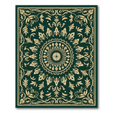 Emerald Mandala Persian Traditional Persian Area Rug
