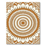 Orange Terracotta Mandala Persian Area Rug