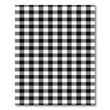 Classic Black White Checkered Plaid Rug