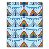 Rainbow Tent Festival Kids Area Rug
