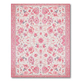 Floral Vintage Pink Floral Area Rug