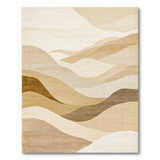 Beige Abstract Wave Hills Rug