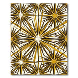 Golden Starburst Geometric Area Rug