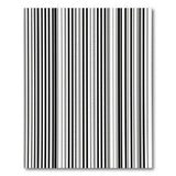 Bold Black White Barcode Stripe Area Rug