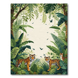 Jungle Tiger Family Area Rug