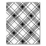 Black and White Lattice Black White Geometric Lattice Area Rug
