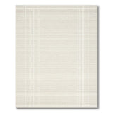 Subtle Beige Grid Geometric Area Rug