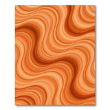 ODIKA Orange Swirl Area Rug
