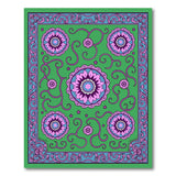 Traditional Persian Multi-color and Patterns Vibrant Pink Floral Persian Area Rug
