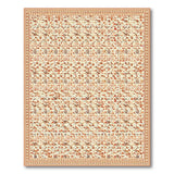 Cream Terracotta Floral Persian Rug