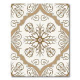 Ornate Tan Persian Floral Area Rug
