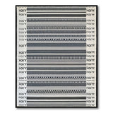 Textured Black White Striped Geometric Area Rug