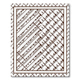Brown Geometric Lattice Area Rug