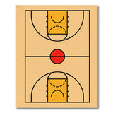 Geometric Modern Multi-color and Patterns Basketball Court Geometric Area Rug