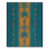 Teal Orange Heritage Tribal Area Rug