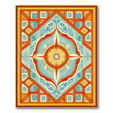Vibrant Southwestern Starburst Area Rug