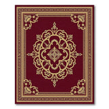 Ornate Burgundy Red Gold Persian Area Rug