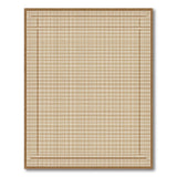 Tan Grid Border Woven Area Rug