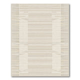 Modern Geometric Beige Woven Area Rug