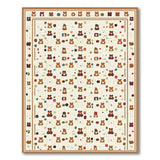 Cute Cartoon Bear Scatter Cream Area Rug