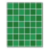Emerald Green Plaid Check Area Rug