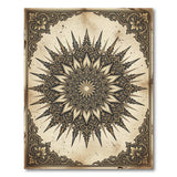 Vintage Ornate Mandala Sunburst Rug
