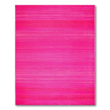 Vibrant Pink Horizontal Stripe Area Rug