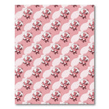Whimsical Pink Flamingo Pattern Area Rug