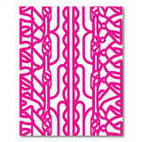 Pink Interwoven Geometric Knot Area Rug