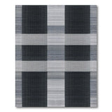 Bold Black White Grid Geometric Black and White Area Rug