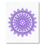 Purple Boho Chic Purple Mandala Boho Area Rug