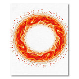 Fiery Mandala Orange Area Rug