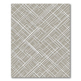 Modern Grey Intersecting Lines Geometric Rug