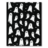ODIKA Washable Halloween Ghost Area Rug - Low Pile Non-Slip Spooky Decor