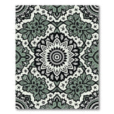 Grey Mandala Floral Persian Rug