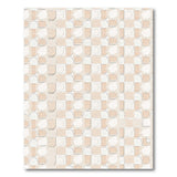 Beige Abstract Geometric Tile Area Rug