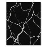 Abstract Area Black White Abstract Area Rug