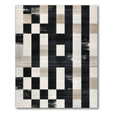 Black and White Checkered Distressed Black White Checkered Area Rug