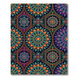 Vibrant Peacock Mandala Area Rug