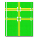 Geometric Modern Green Green Tennis Court Geometric Area Rug